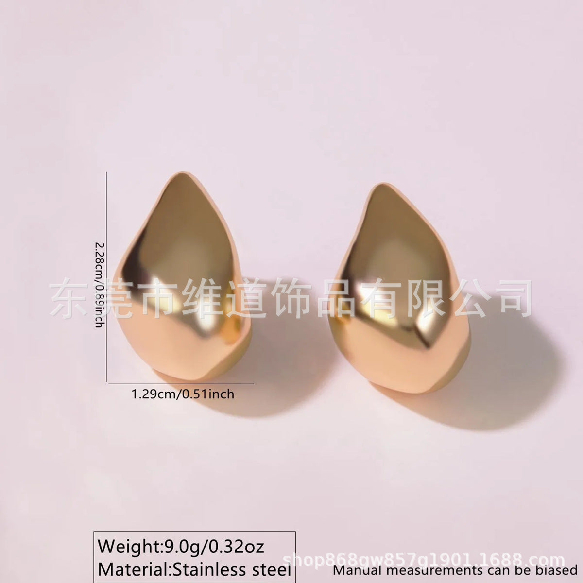 Beach Style Stainless Steel Geometric Starfish Shell Stud Earrings for Women