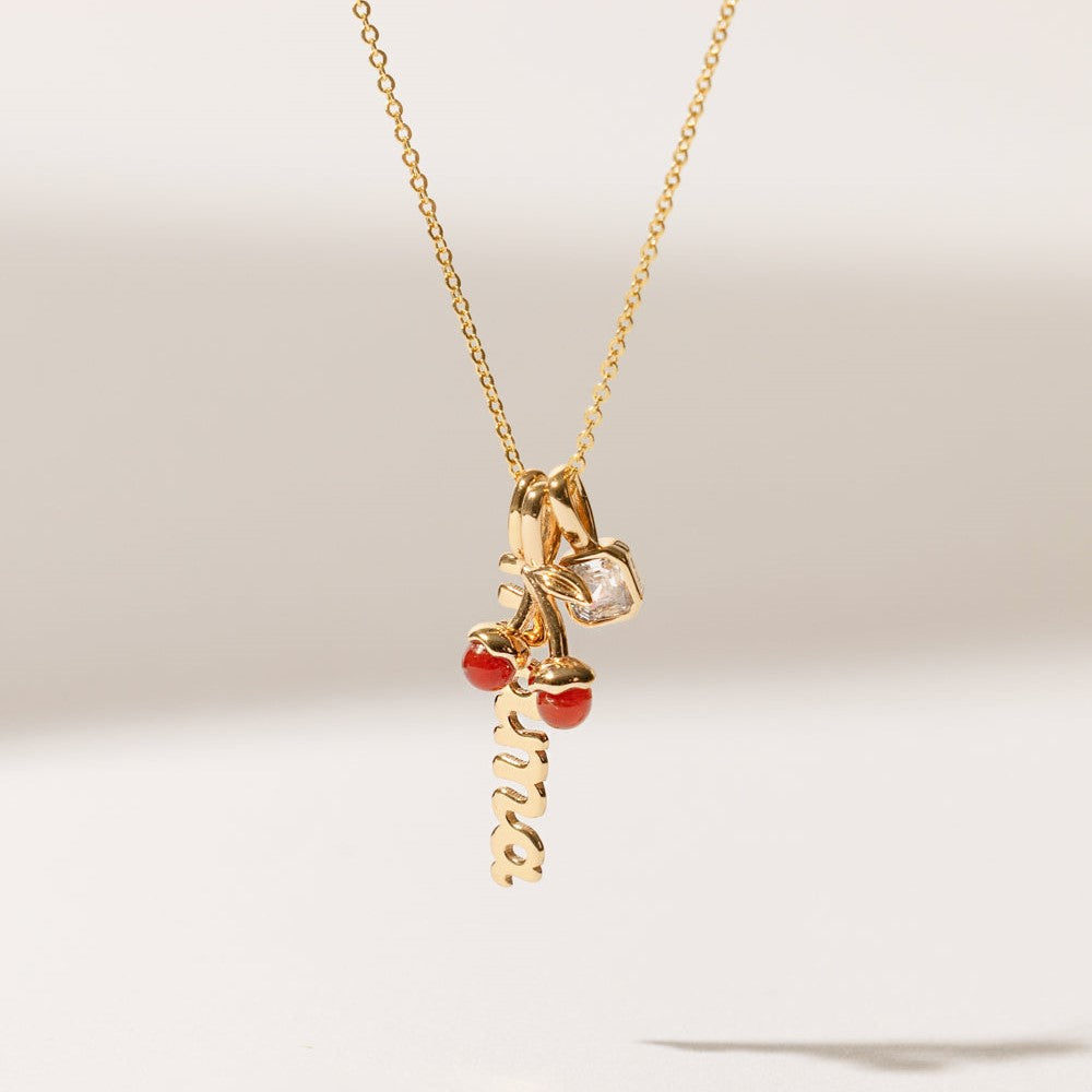 Minimalist Square Geometric Brass Charm Bar with Cubic Zirconia Inlay for Women