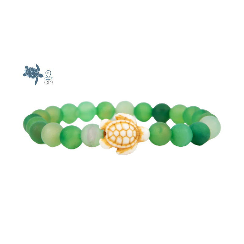 Minimalist Turquoise Turtle Animal Bracelet Unisex