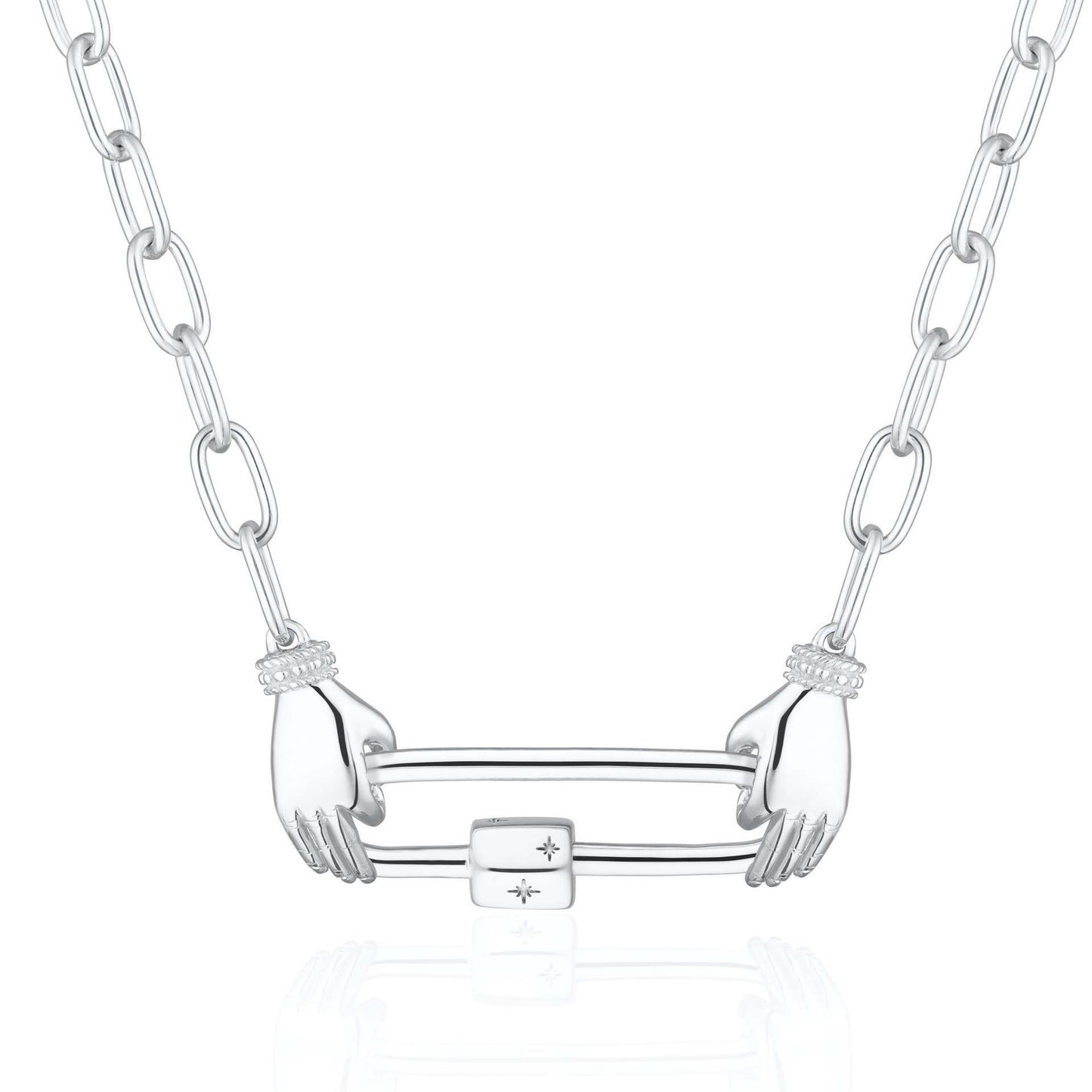 Vintage Minimalist Geometric Heart 18K Gold Plated Titanium Steel DIY Charm Bar Necklace