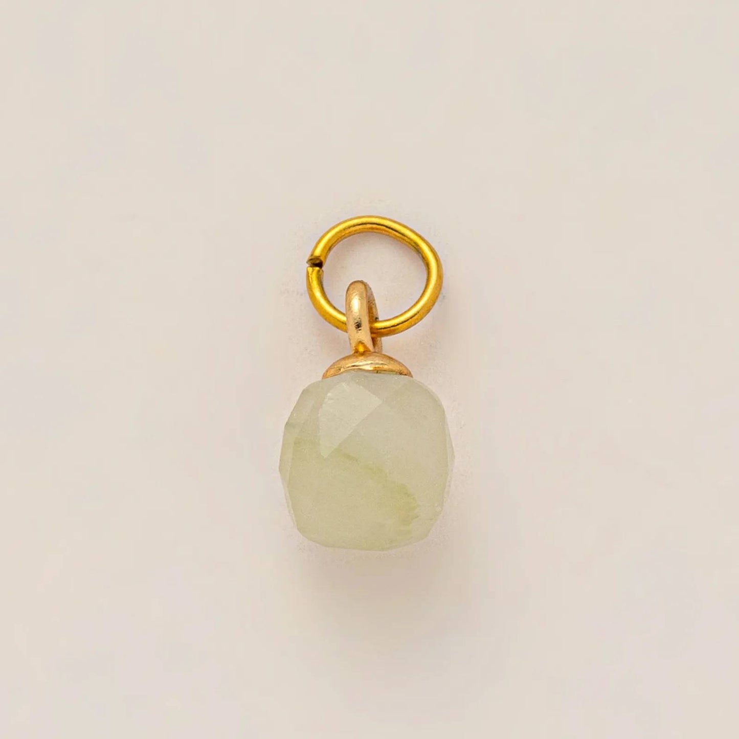 Vintage 18K Gold Plated Stainless Steel Birthstone Charm Bar for Women
