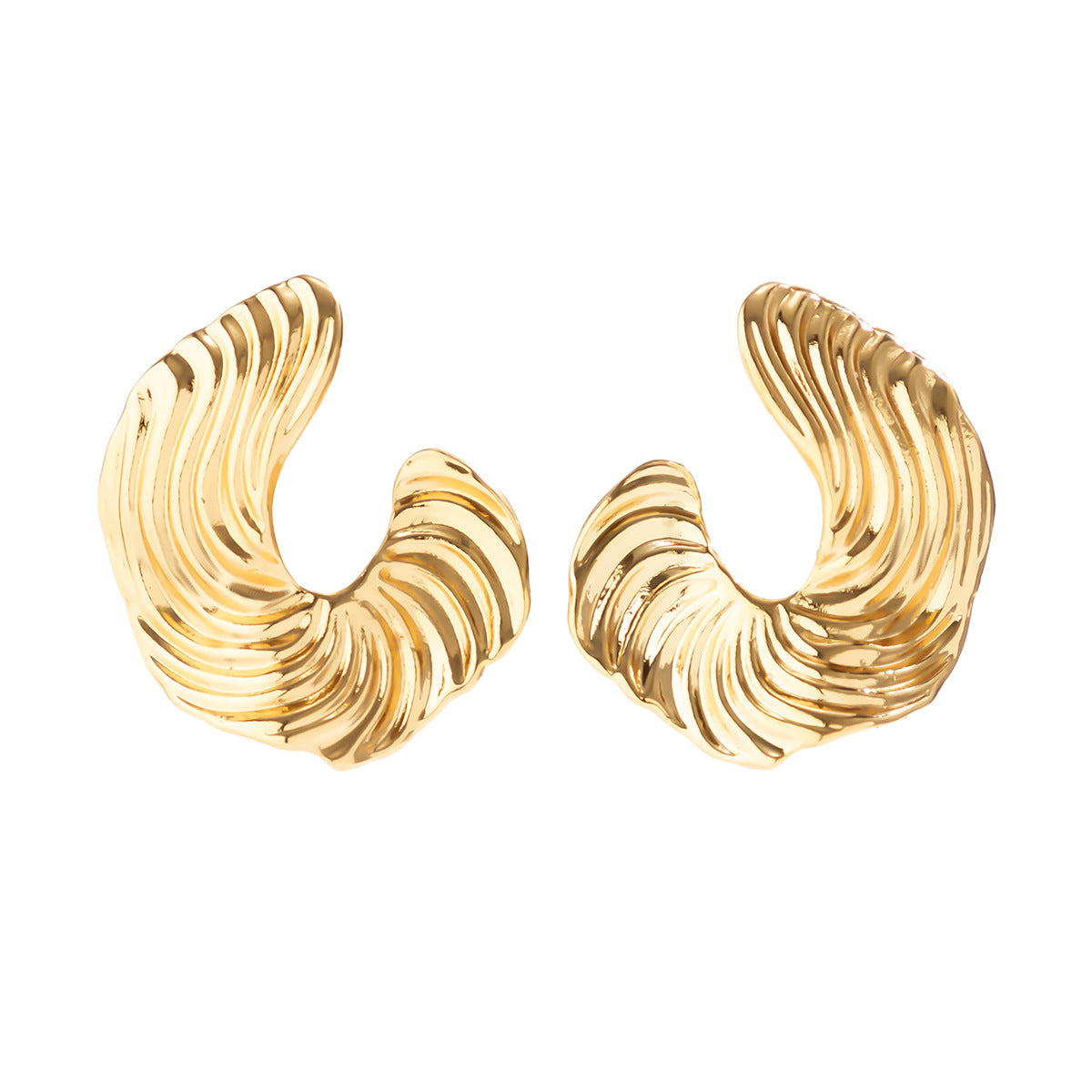 Pendientes de aleación geométrica exagerados en forma de corazón con borla para mujer, poste de acero inoxidable electrochapado
