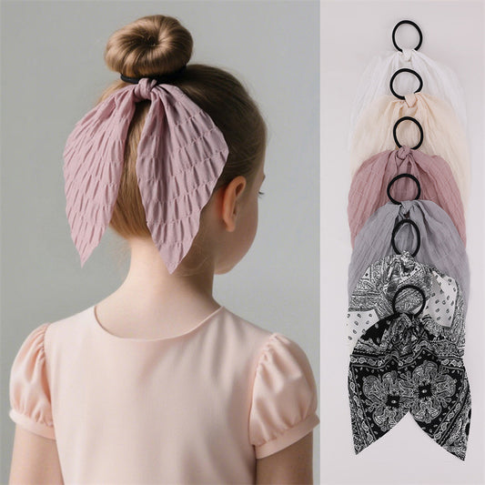 Set di Elastici per Capelli da Bambina con Stampa a Tema Nocciolina Cartone Animato e Dettagli Color Macaron, per Fascia d'Età 3-10 Anni