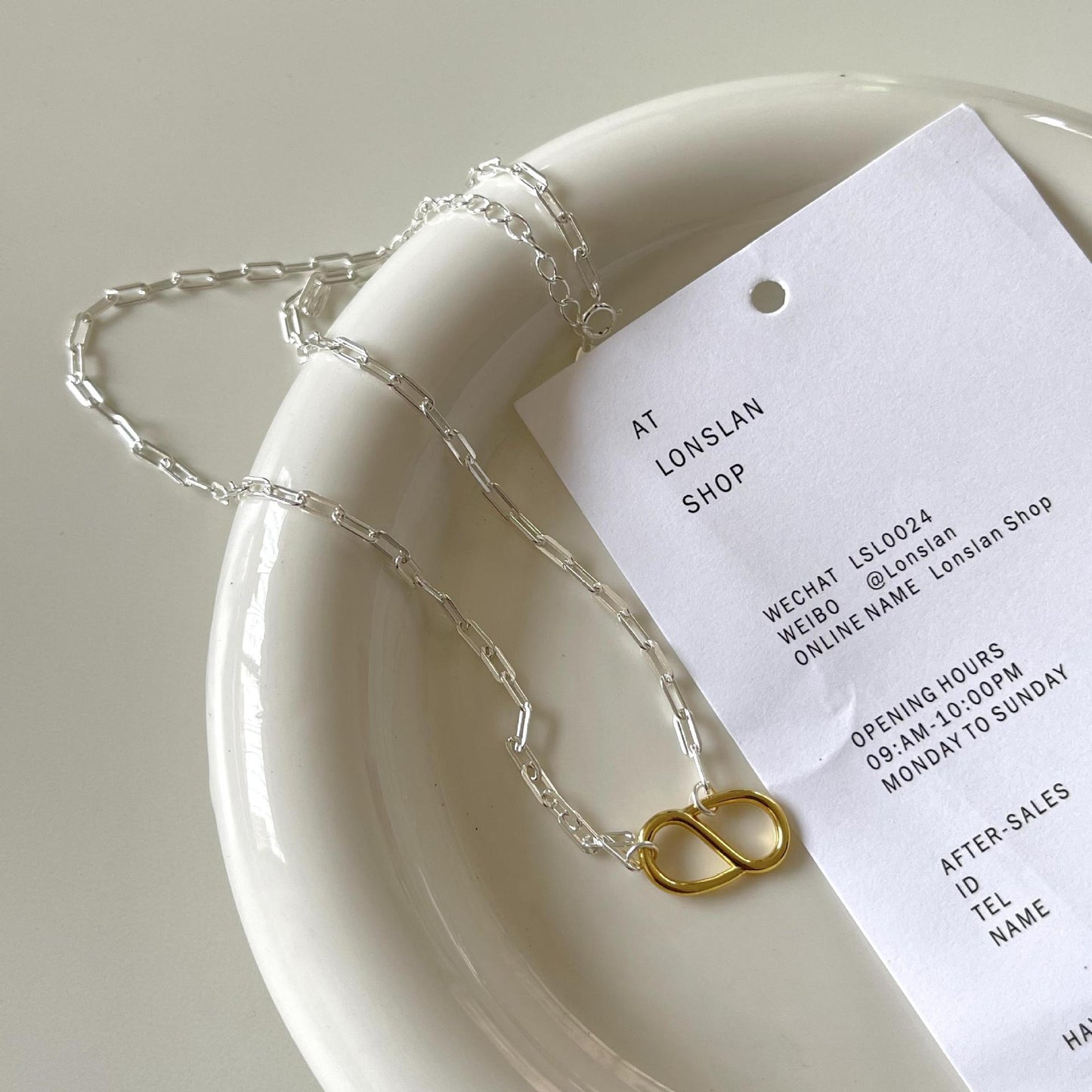 Minimalist 925 Sterling Silver Geometric Necklace for Women