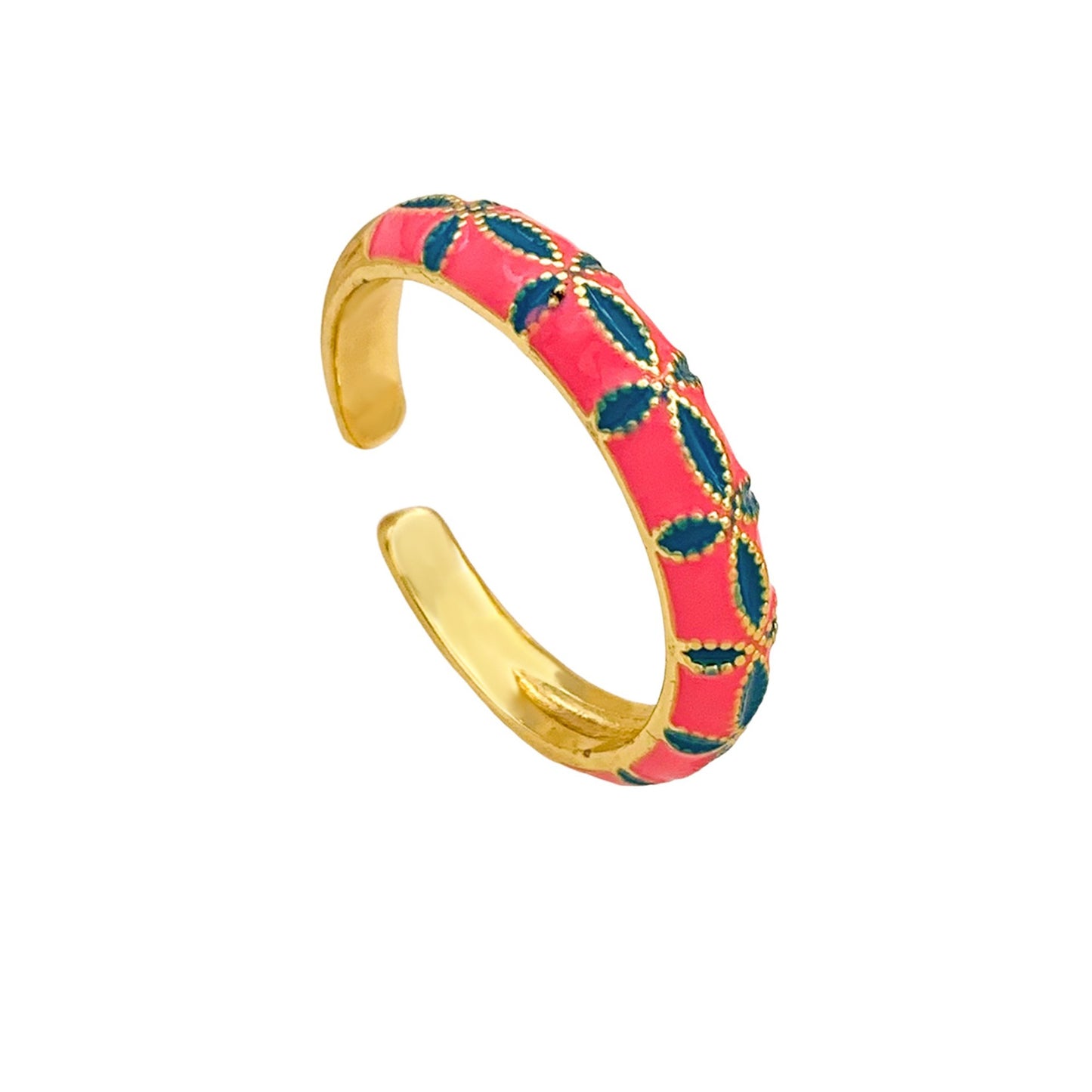 Bohemian Luxury Geometric Alloy Plated Ring for Women