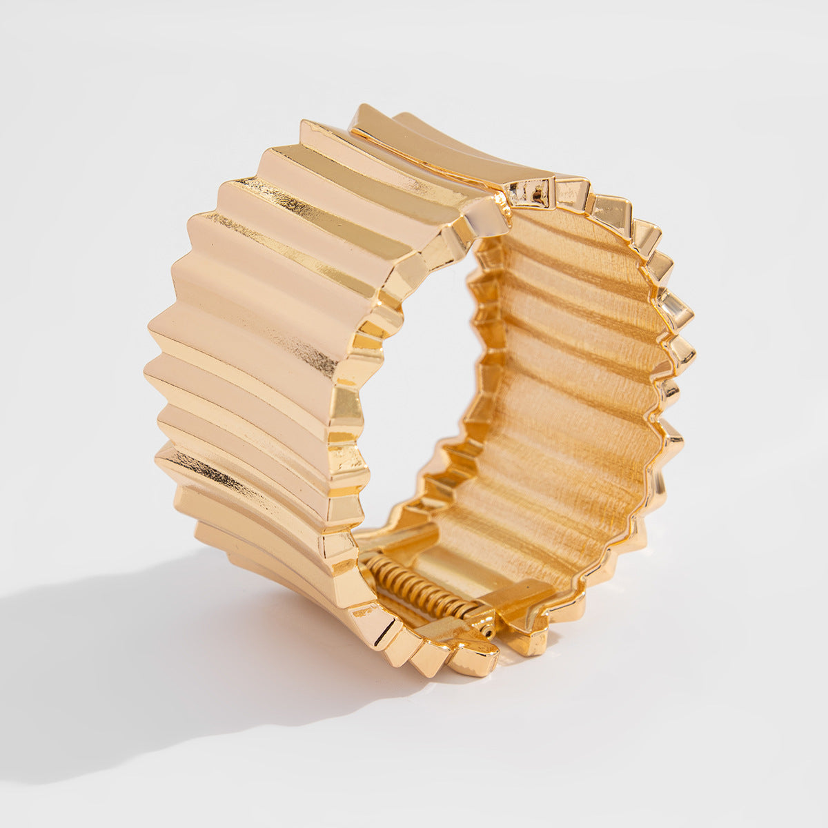 Punk Plated Alloy Wide Cuff Bracelet for Women