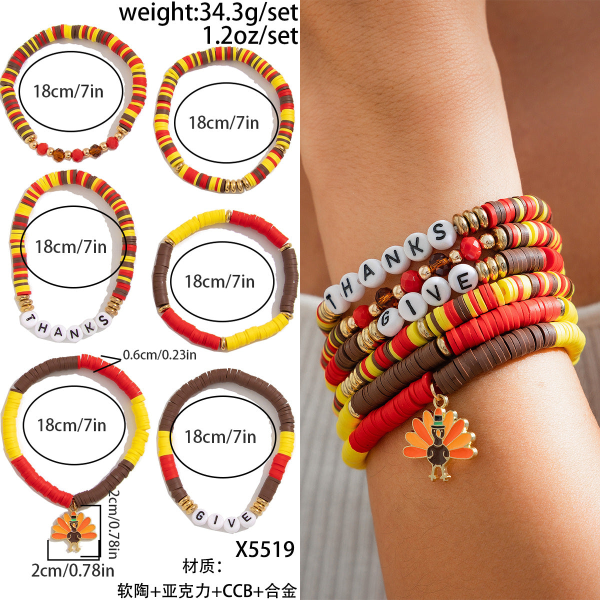 Pulsera con Colgante de Pavo Personalizado con Detalles de Cristales y Borla para Mujer