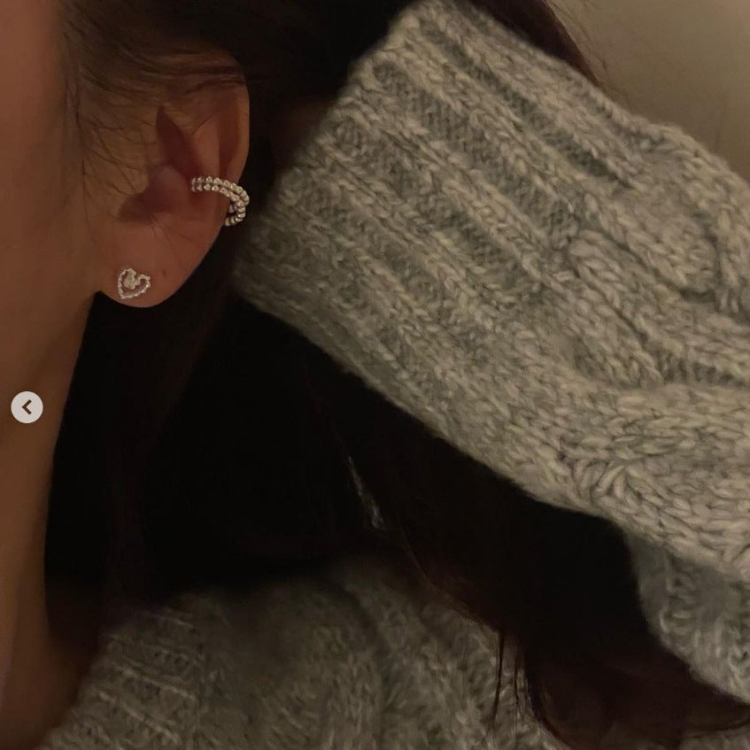 Minimalist Geometric Letter Stud Earrings for Women in 925 Sterling Silver with Gold Plating