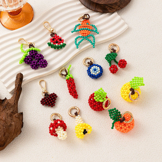 Vintage 18K Gold Plated Alloy Fruit Series DIY Charm Bar