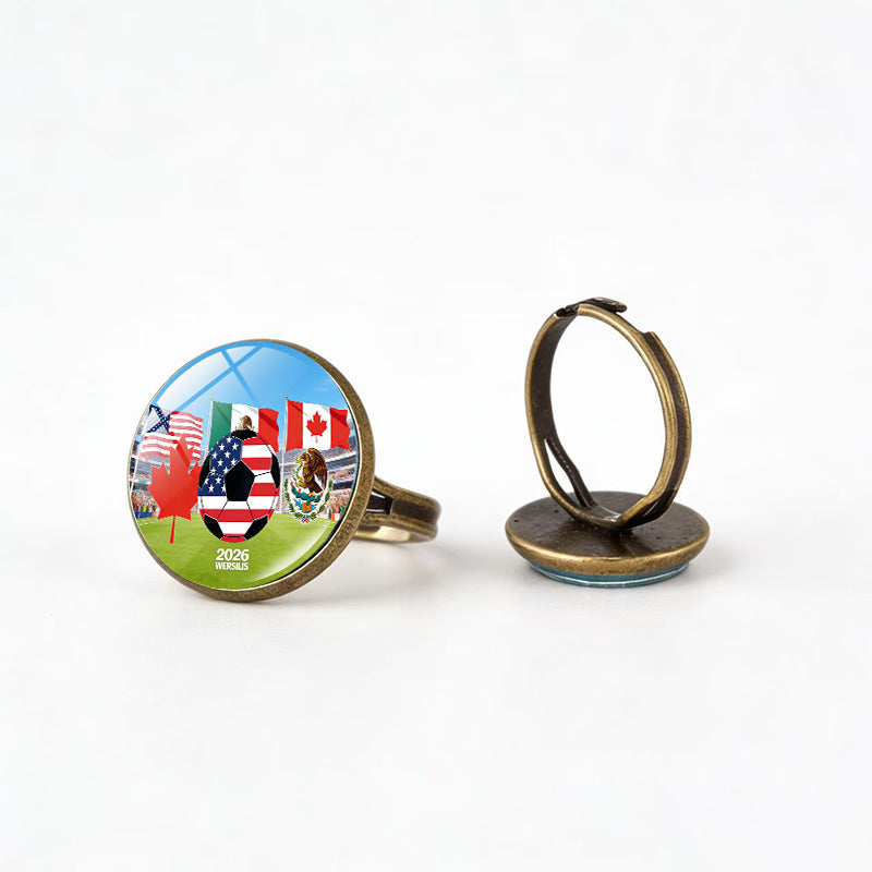 Sporty Geometric Alloy Plated Ring Unisex Fashion Jewelry