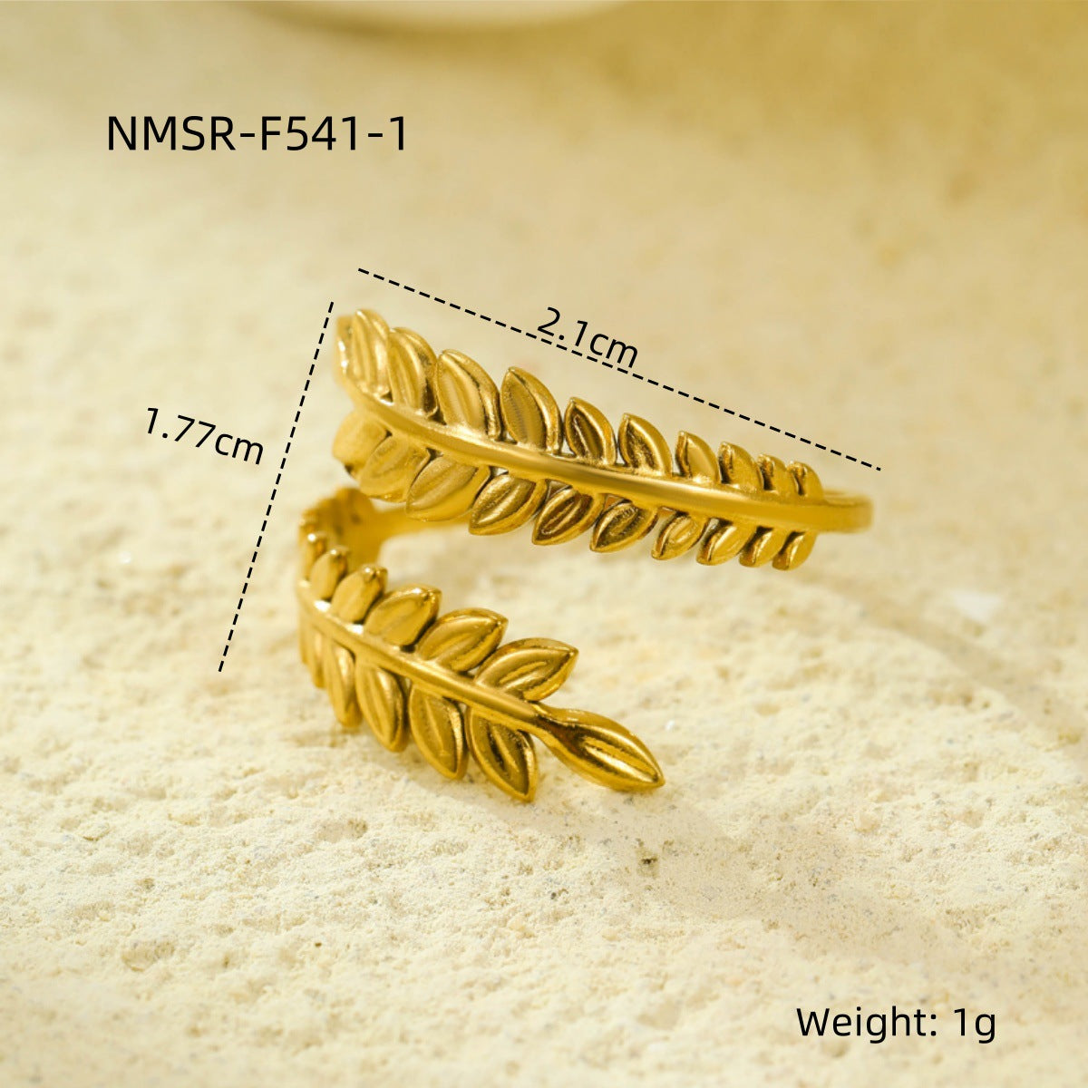 Anello aperto geometrico minimalista in acciaio inossidabile con placcatura in oro 18 carati, design multistrato cavo da donna
