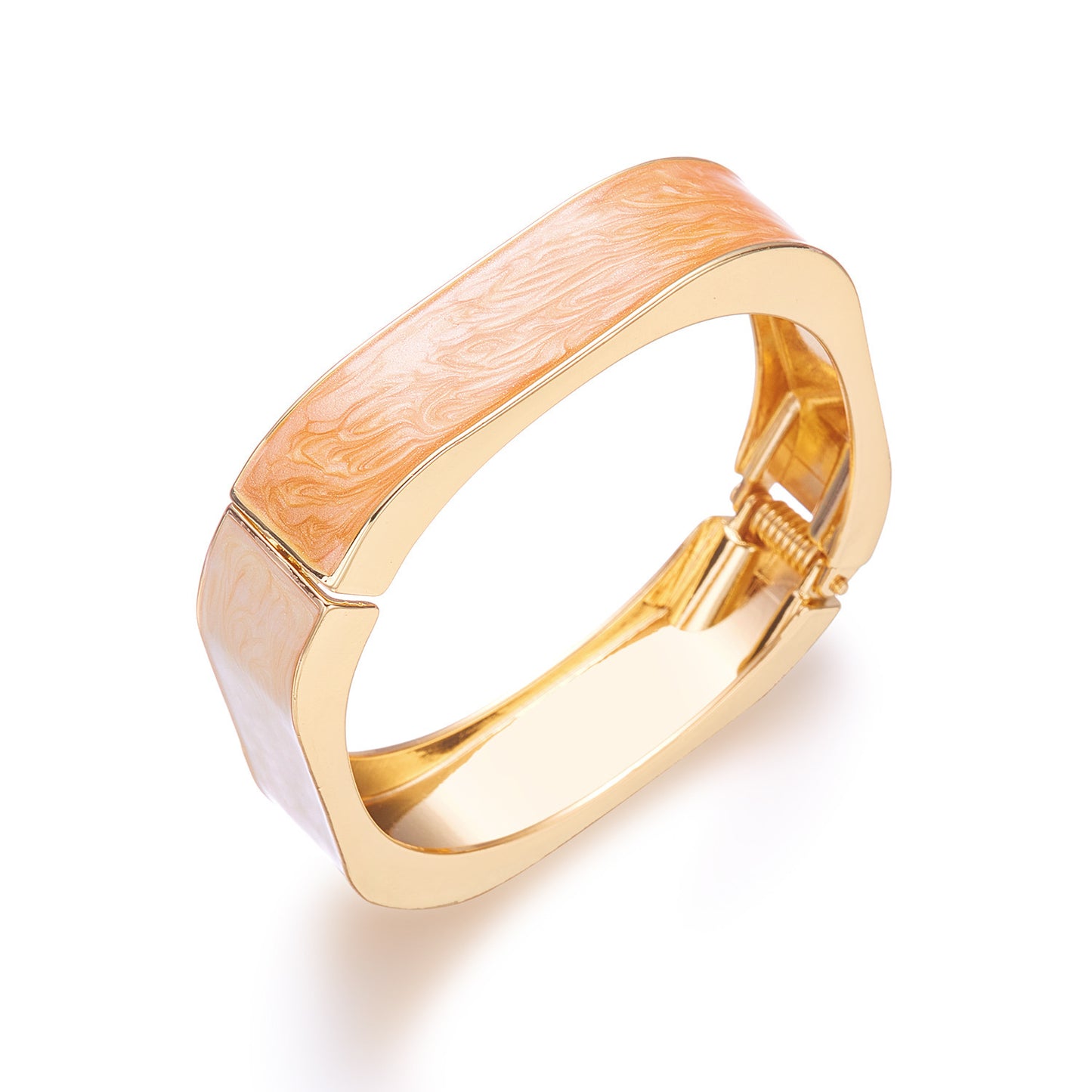 Set di Bracciali in Lega Placcata, con Smalto Geometrico Sgocciolante, alla Moda