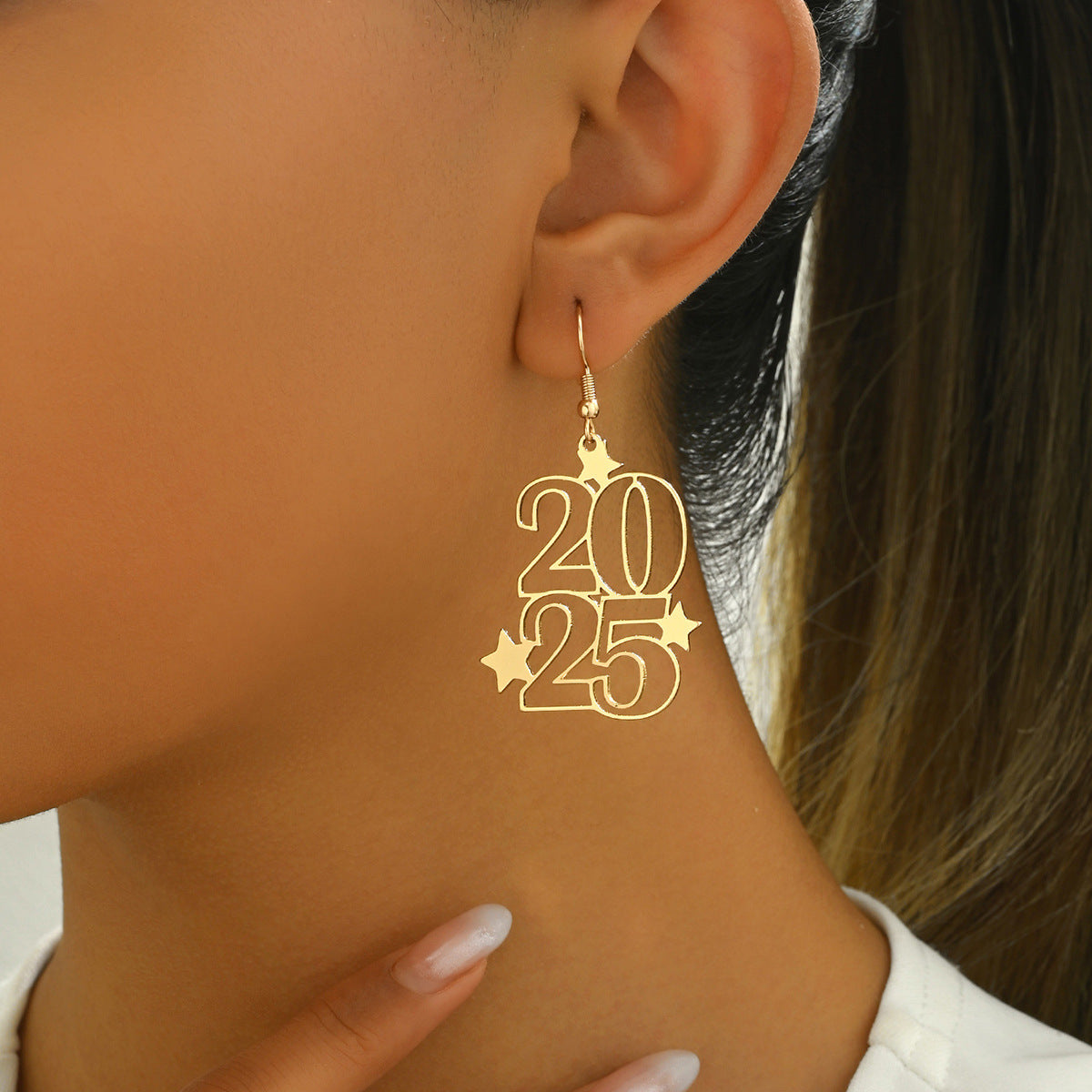 Pendientes Esmaltados Geométricos Florales Minimalistas con Incrustaciones de Perlas para Mujer, Poste de Acero Inoxidable
