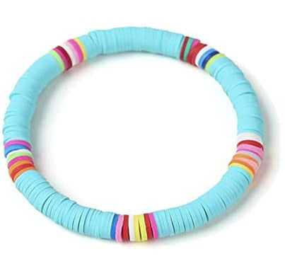 Bohemian Geometric Resin Bracelet Unisex Colorful Rainbow Hand Jewelry