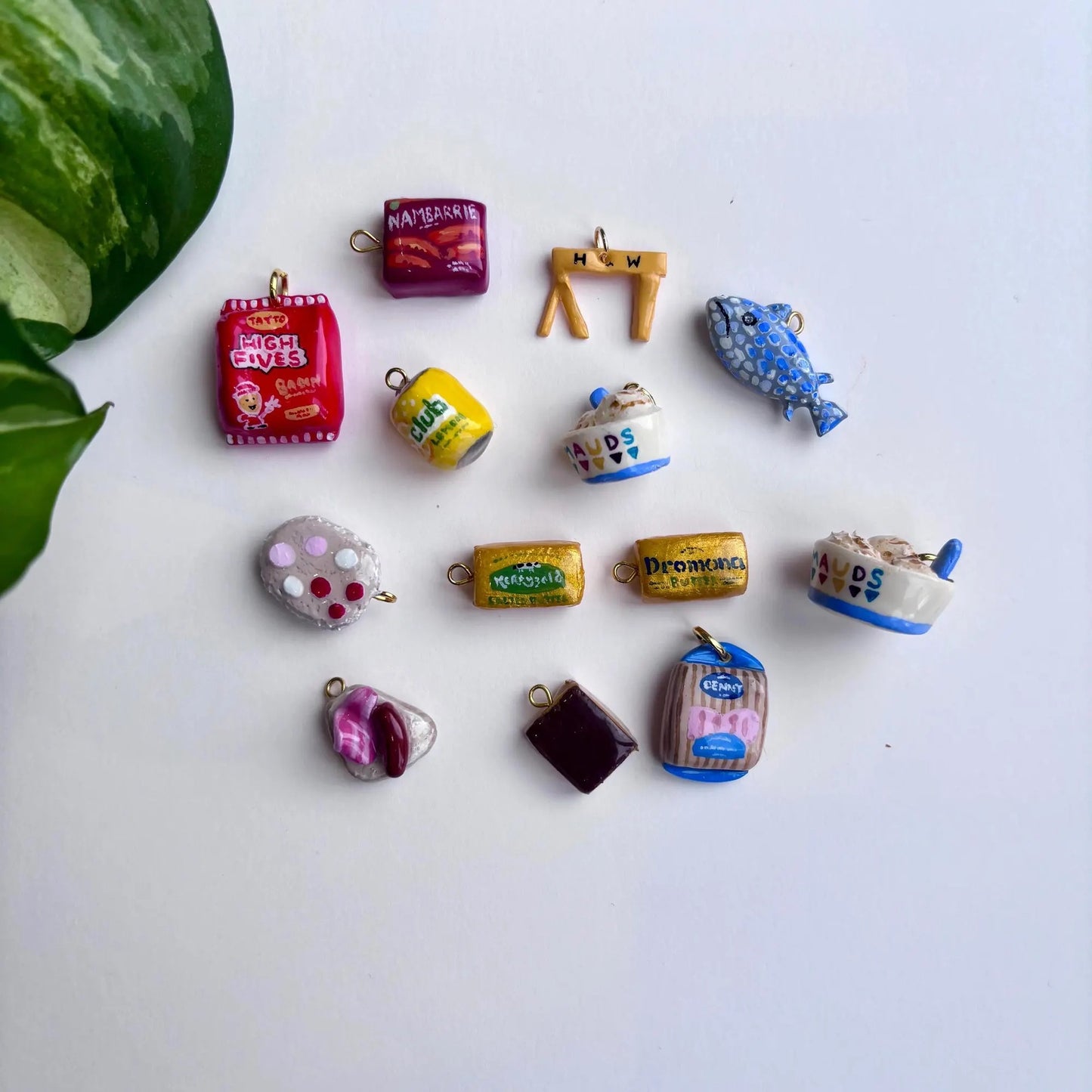 Vintage 18K Gold Plated Drip Oil Candy Charm Bar for Women