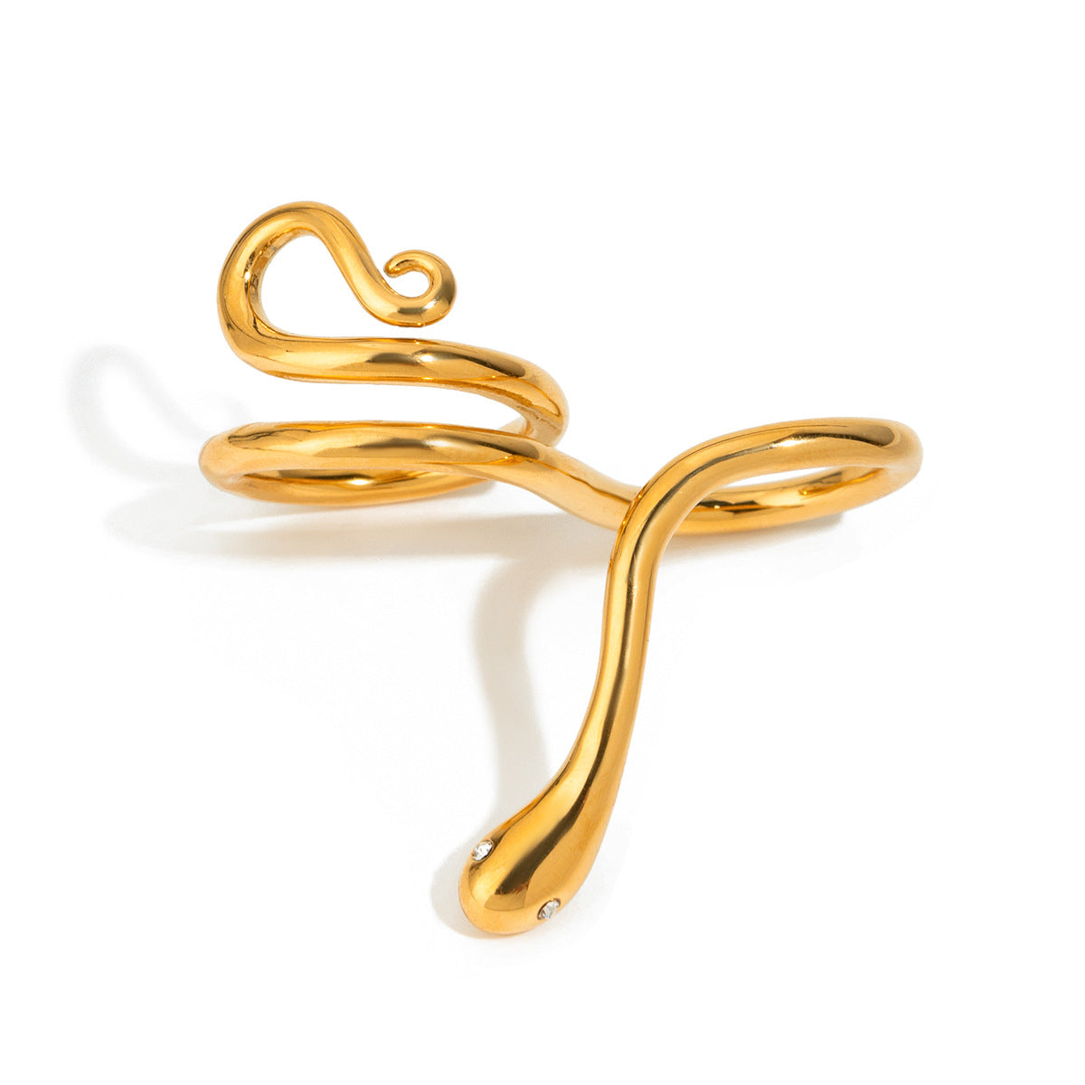 Anello da donna in acciaio inossidabile placcato geometrico
