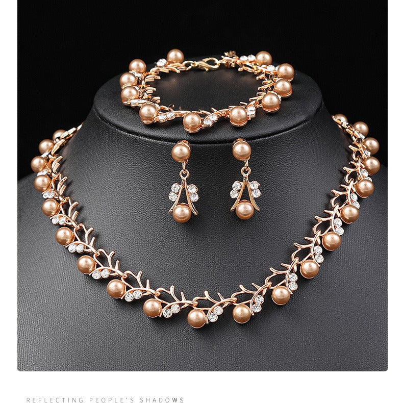 Minimalist Star Moon Cloud Universe Necklace and Earrings Set in Alloy with Electroplated Finish for Women