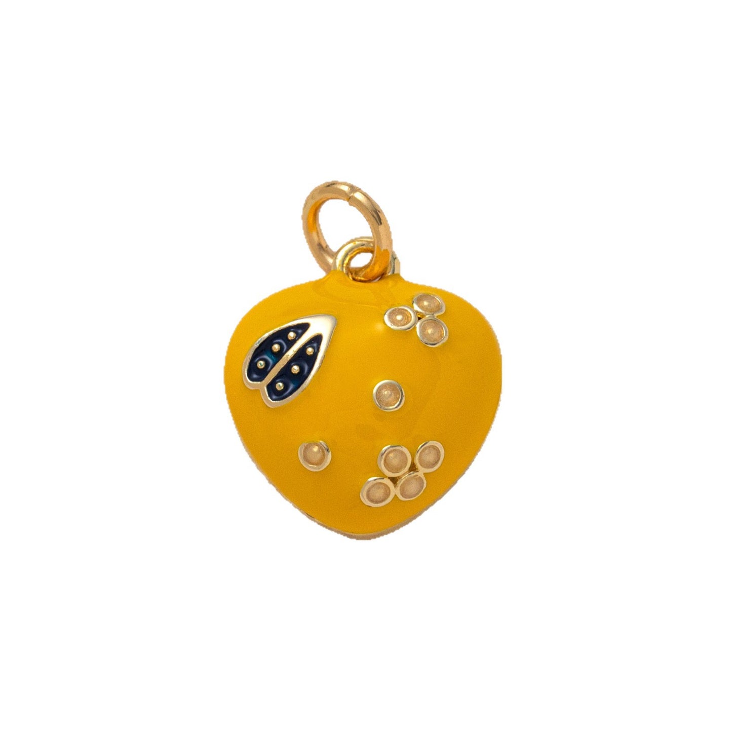 Casual Plated Resin Bag Charm with Fruit and Animal Patterns