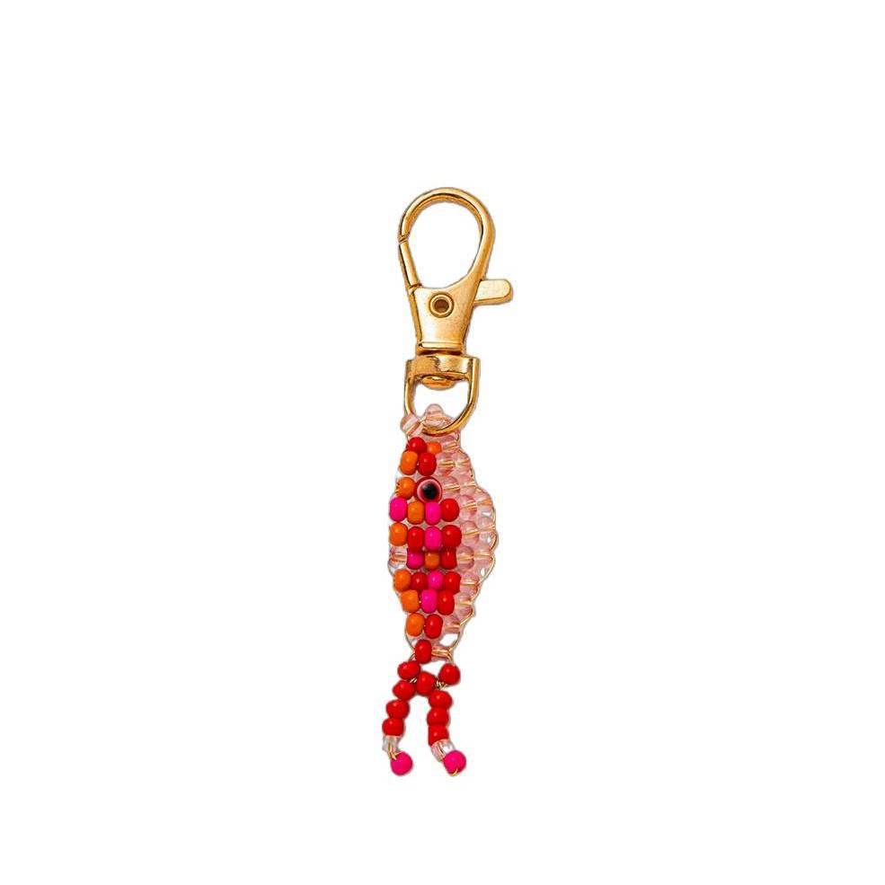 Minimalist Geometric Fish Brass Plated Pendant Unisex Keychain Bag Charm