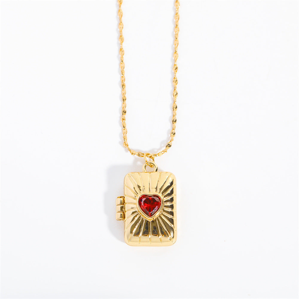 Light Luxury Geometric Star and Moon Pendant Necklace with Rhinestone Inlay on O-Chain for Women