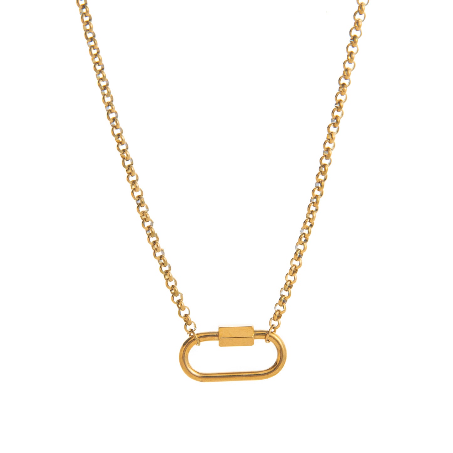 Sweet Stainless Steel PVD Fruit Pendant Necklace with Adjustable Chain