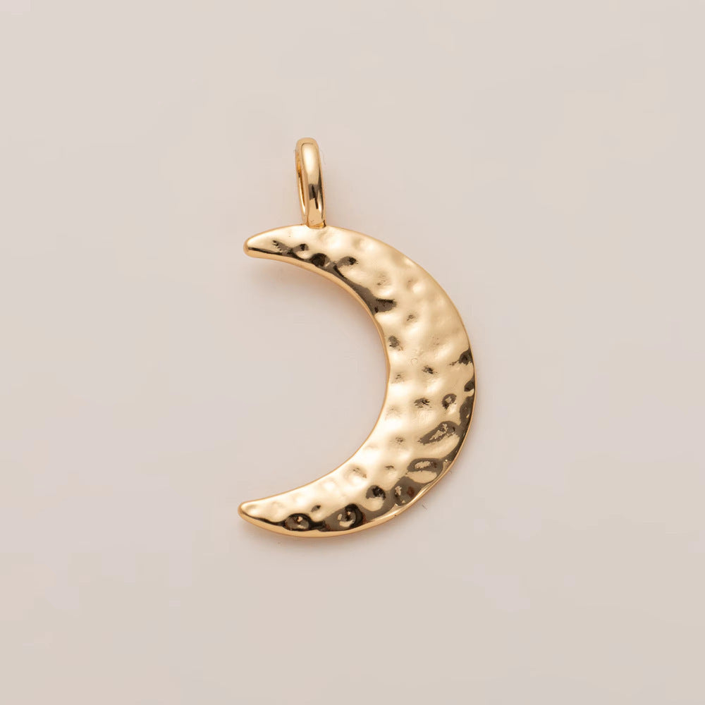 Minimalist Luxury 18K Gold Plated Brass Star Moon Heart Pendant Cable Chain Necklace Unisex