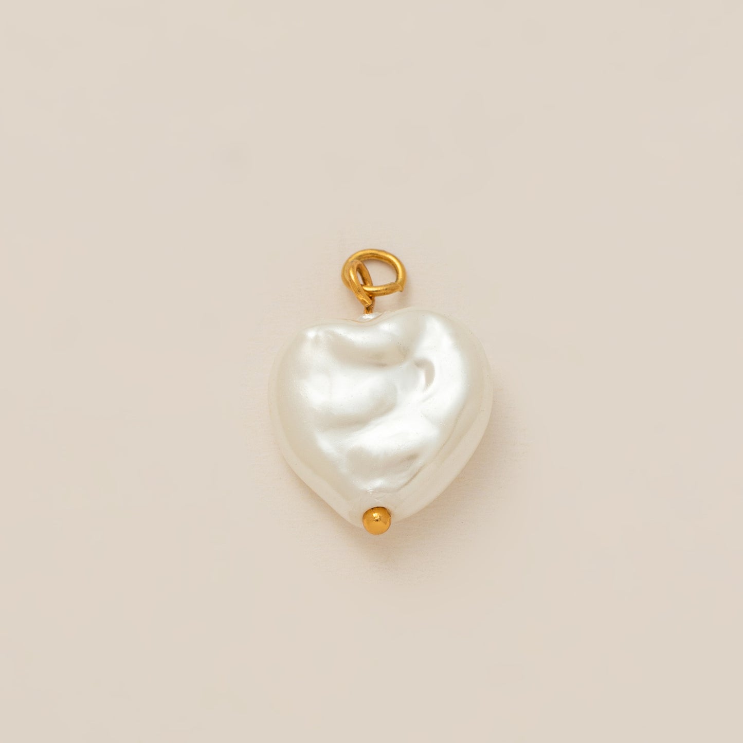 Vintage Geometric Stainless Steel 18K Gold Plated PVD Pearl Shell Pendant Necklace DIY Charm Bar Cable Chain Unisex 9g