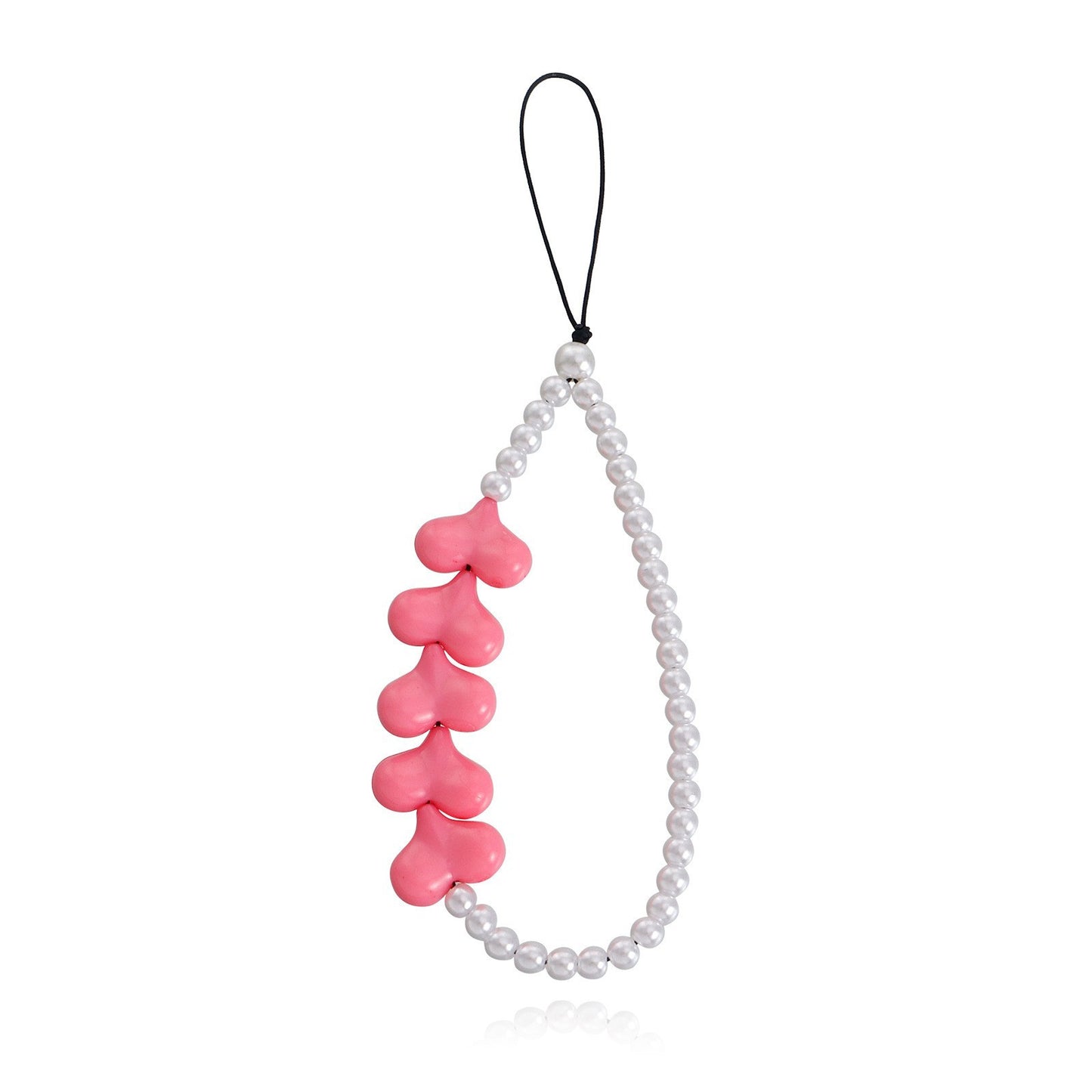 Sweet Fruit Pattern Acrylic Plated DIY Charm Bar Phone Strap