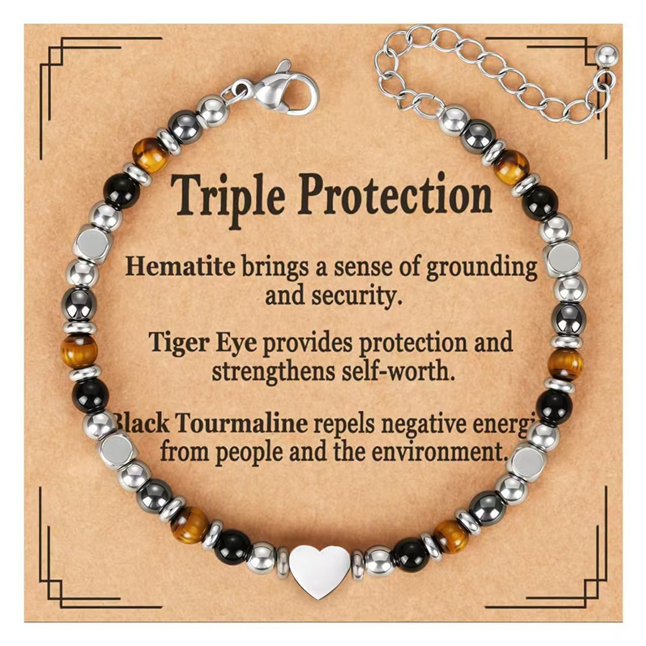 Bohemian Sweet Geometric Natural Stone Turquoise Agate Zebra Print Stainless Steel Bracelet Unisex