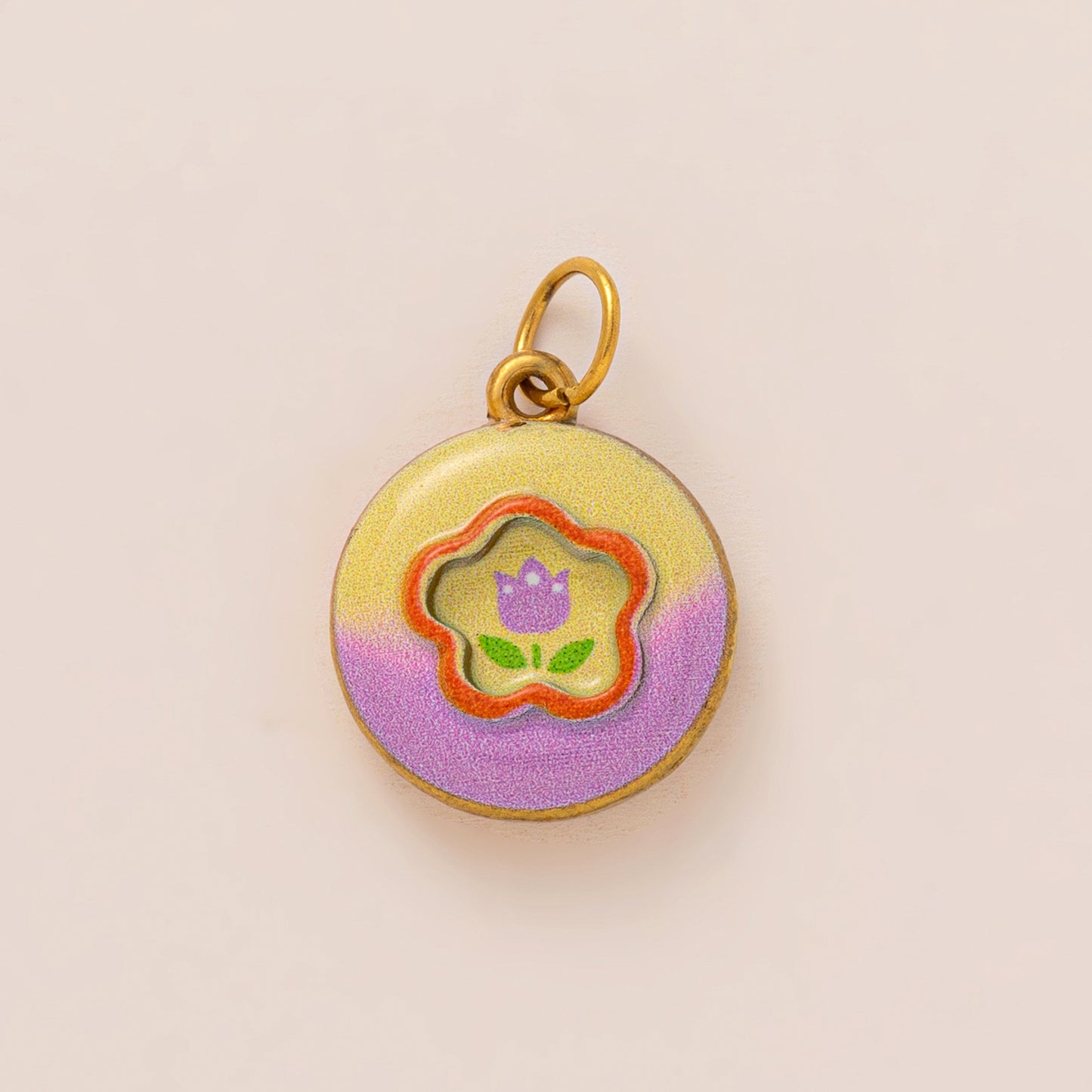 Vintage PVD 18K Gold Plated Stainless Steel Pendant Charm Bar for Women