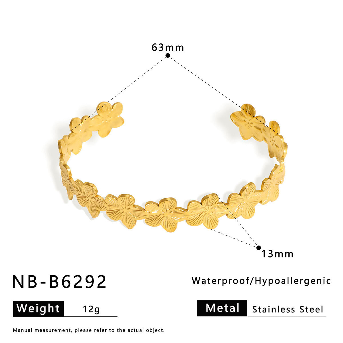 Vintage Minimalist Geometric Rhombus Pattern Stainless Steel Bracelet with Plating Finish Fashion Jewelry