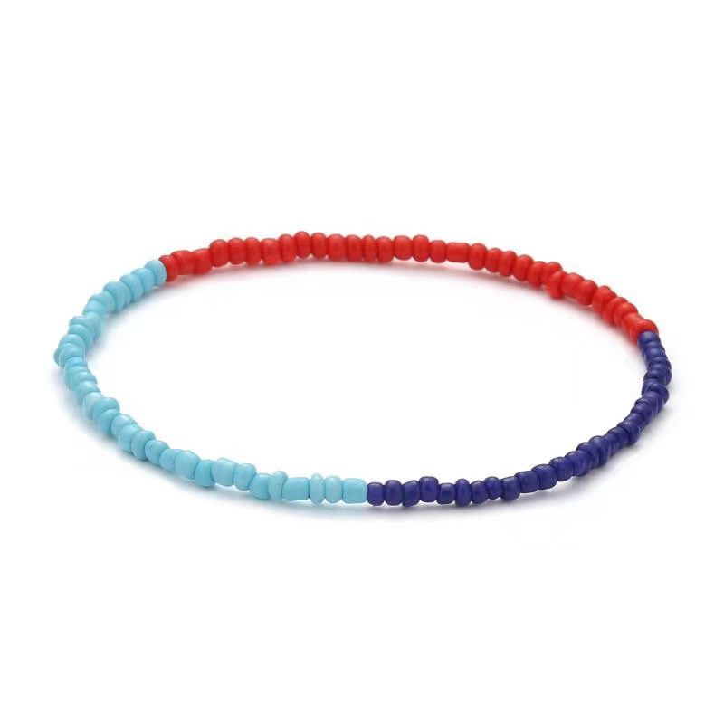 Bohemian Handmade Seed Bead Anklet for Women Beach Jewelry