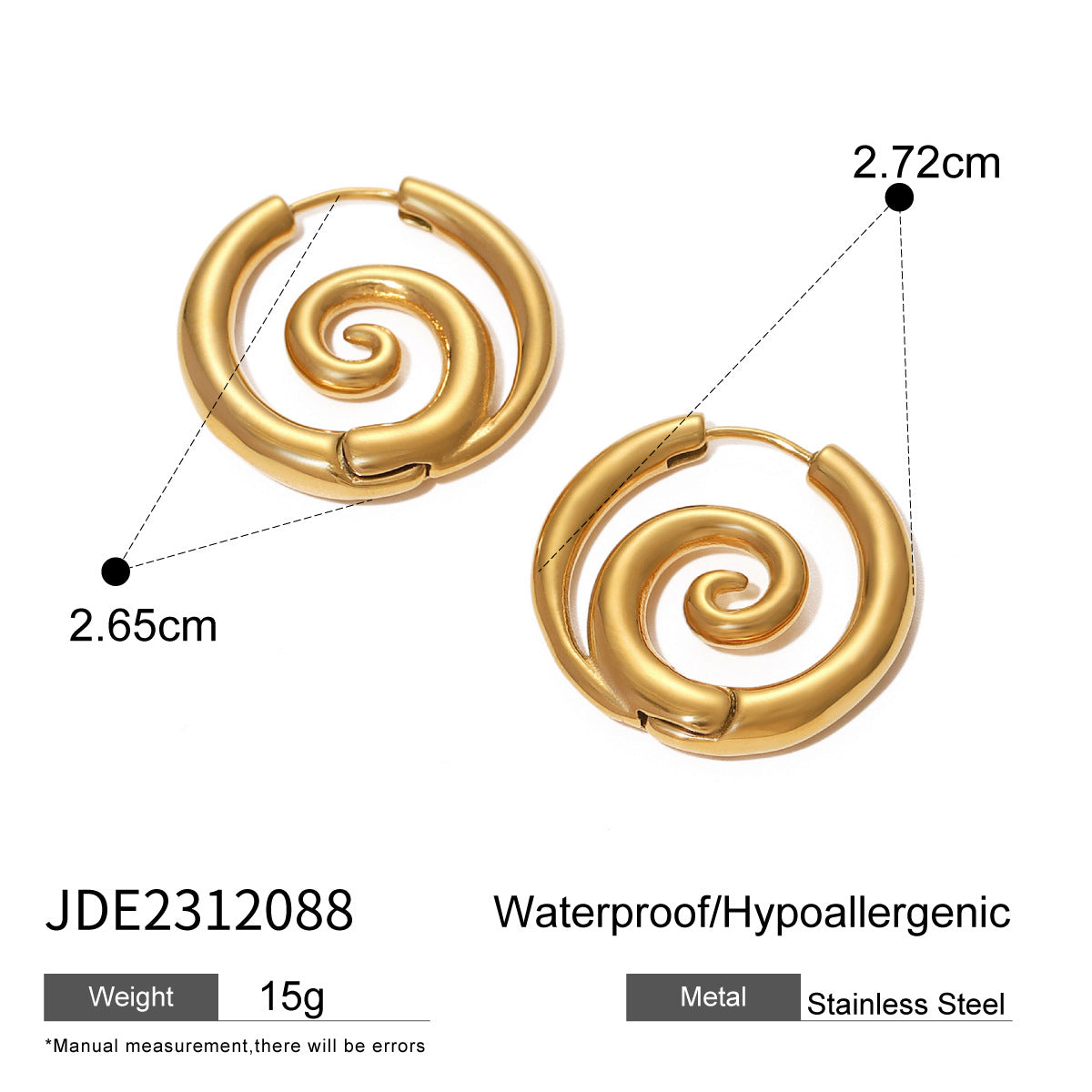 Elegant Geometric Stainless Steel Plated Earrings with Cubic Zirconia and Pearl