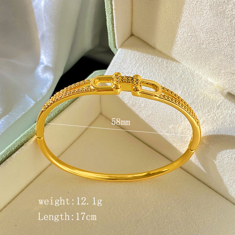 Vintage Plated Titanium Steel Bracelet
