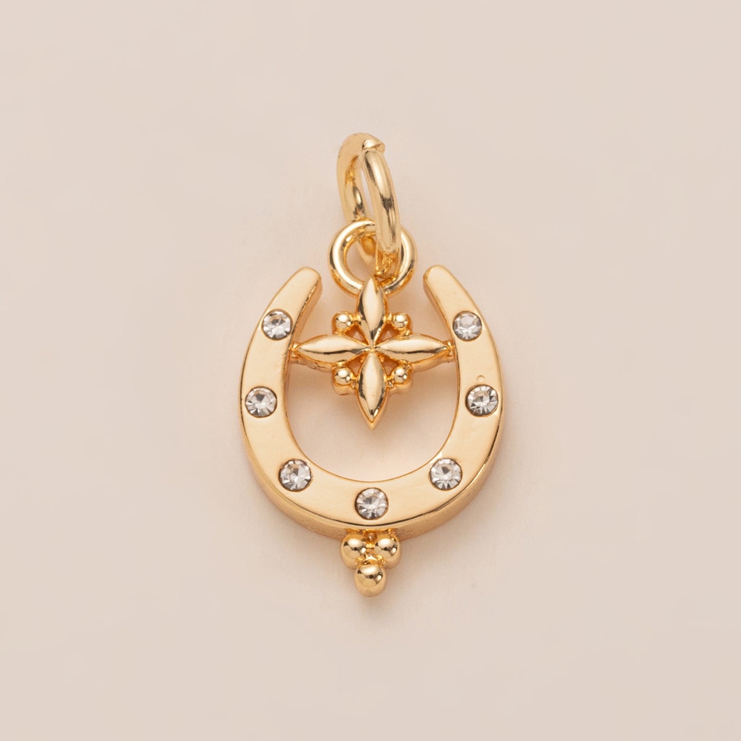 Gold Plated Brass Animal Charm Bar for DIY Shoes and Cup Accessories
