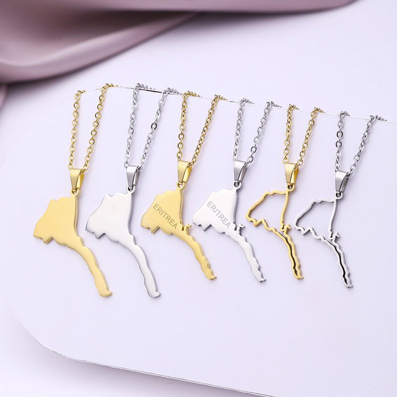 Collana in acciaio inossidabile con lettera geometrica, ciondolo in acciaio al titanio, finitura galvanizzata, catena a O, accessorio moda unisex