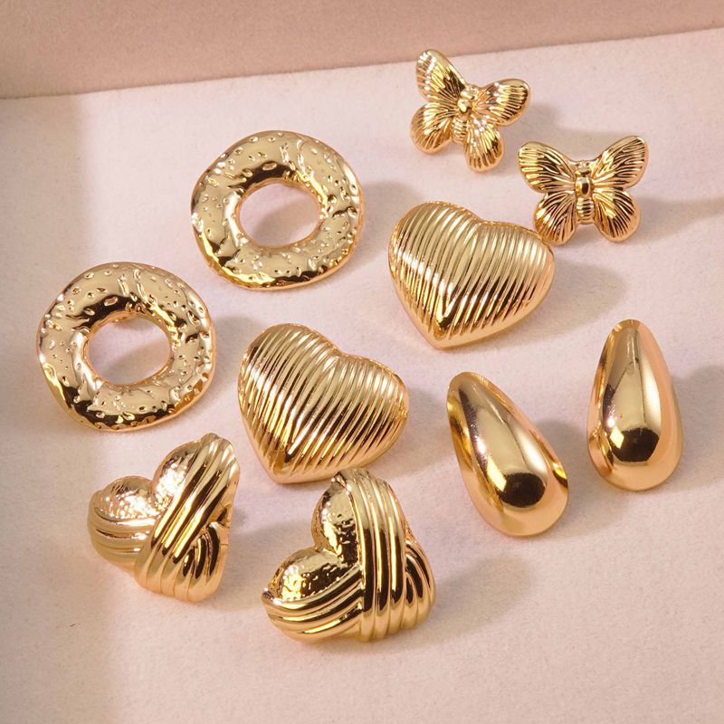 Elegant Gold Plated Stainless Steel Leaf Earrings for Women
