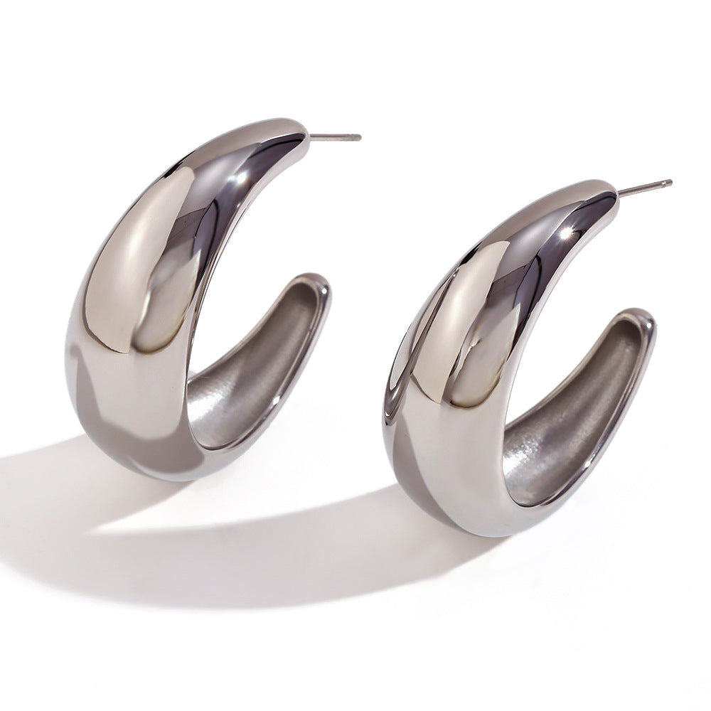 Pendientes de acero inoxidable geométricos de inspiración vintage con chapado en oro de 18 quilates, diseño colgante de lágrima texturizada y rectangular para mujer