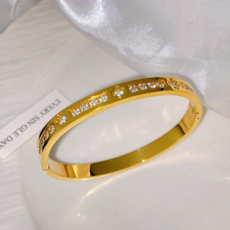 18K Gold Plated Titanium Steel Bracelet