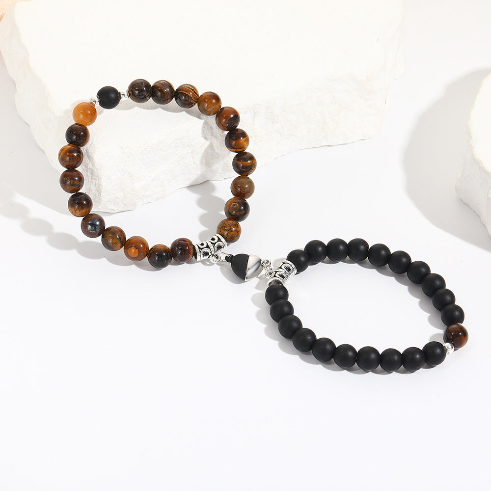Geometric Round Turquoise Plated Bracelet Set