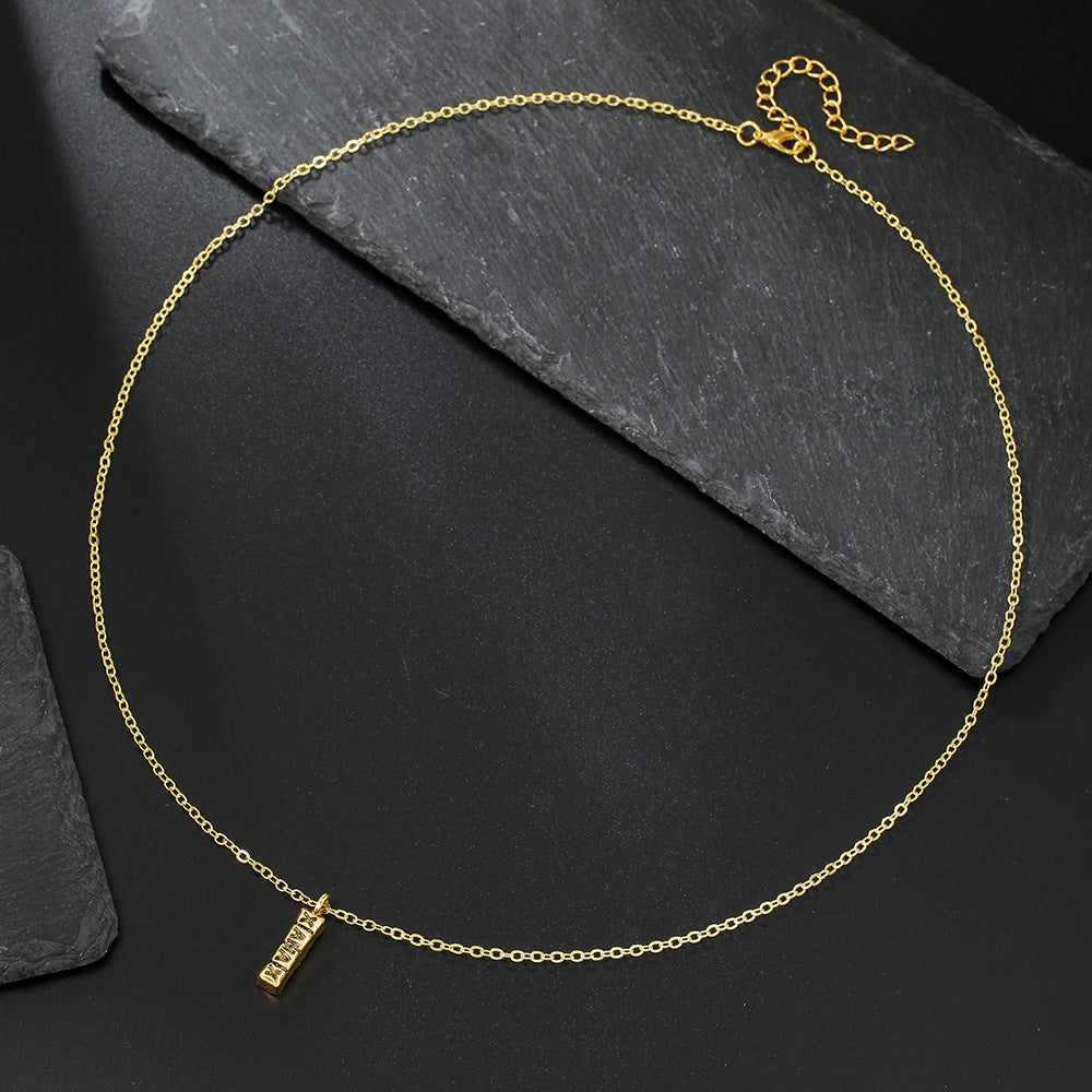 Hip-hop Geometric Round Plated Zinc Alloy Necklace with XANAX Pendant Cable Chain Unisex