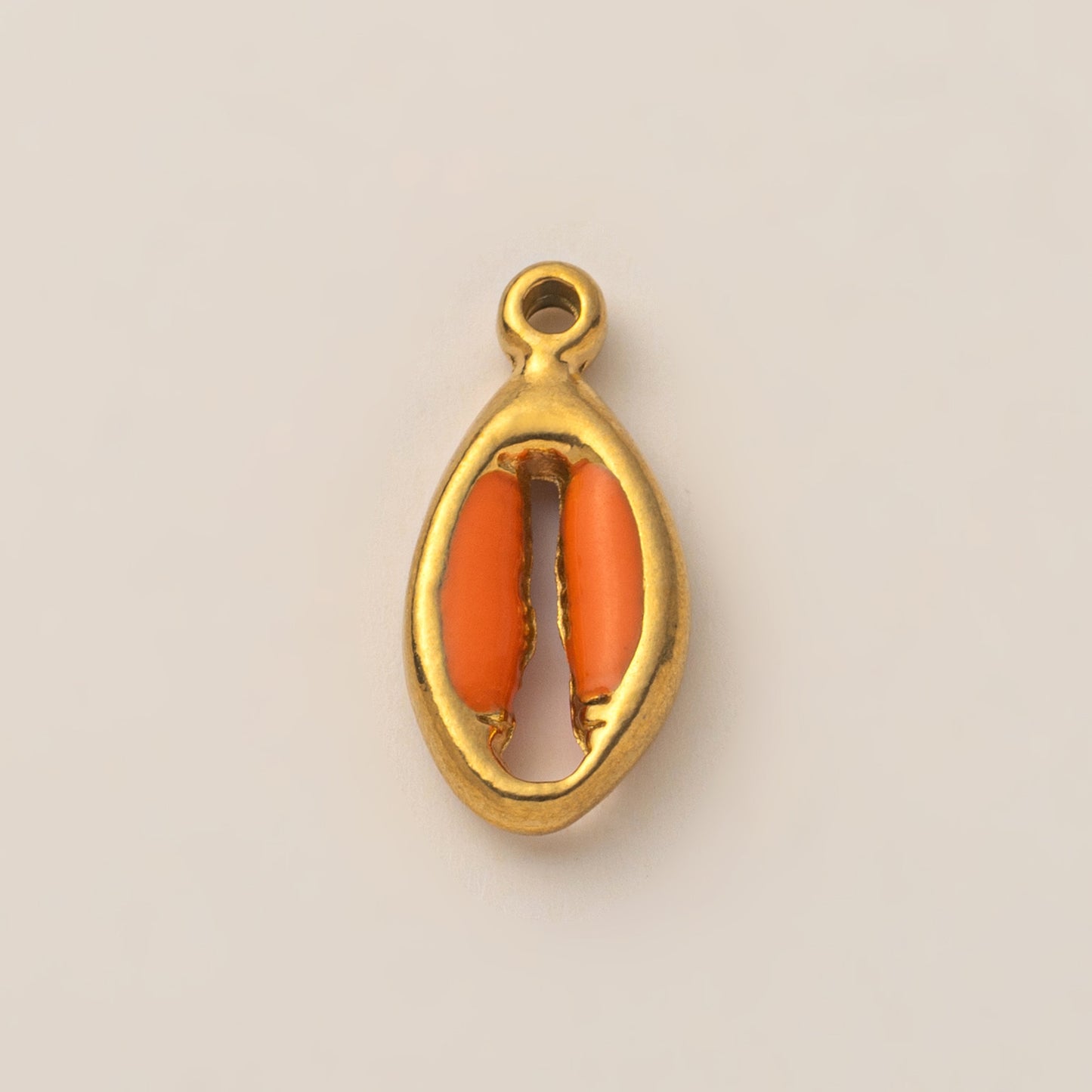 Vintage Stainless Steel PVD Gold Plated Abstract Fruit DIY Charm Bar