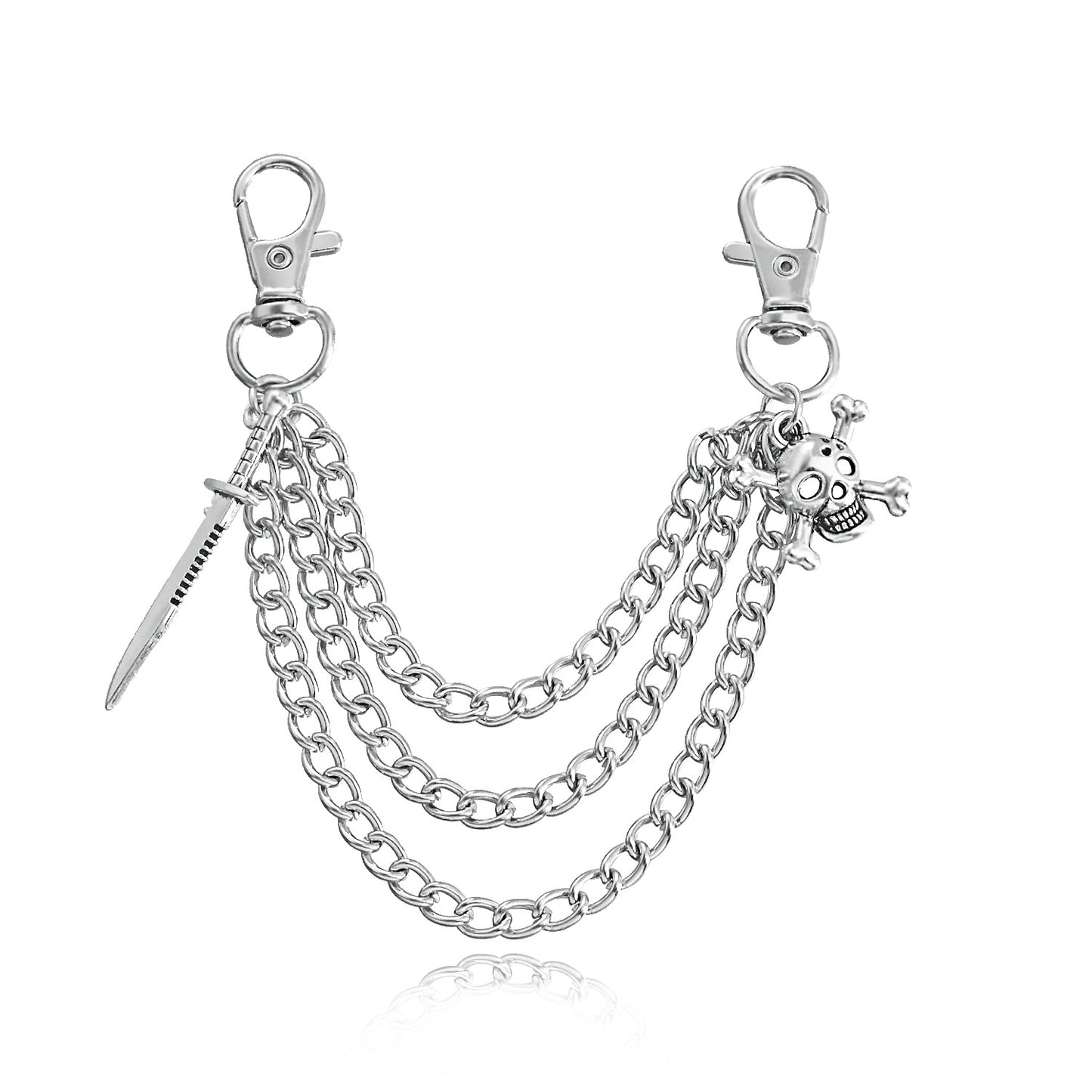 Minimalist Skull Anklet for Women with Alloy Pendant and Geometric Design