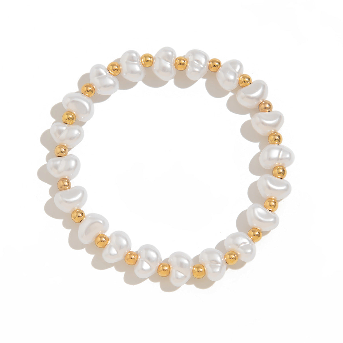 Pulsera de Aleación de Forma Irregular con Acabado Galvanizado a la Moda para Mujeres