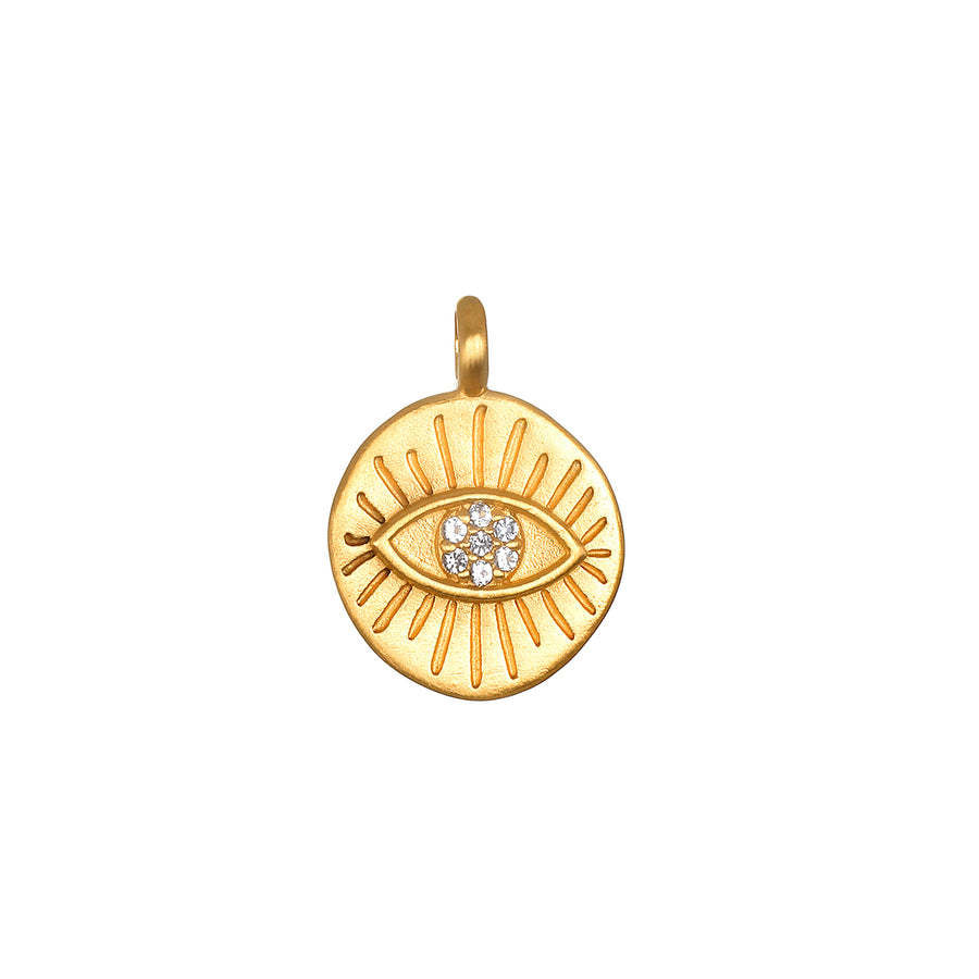 18K Gold Plated Stainless Steel Whisk Pendant Necklace with Cable Chain