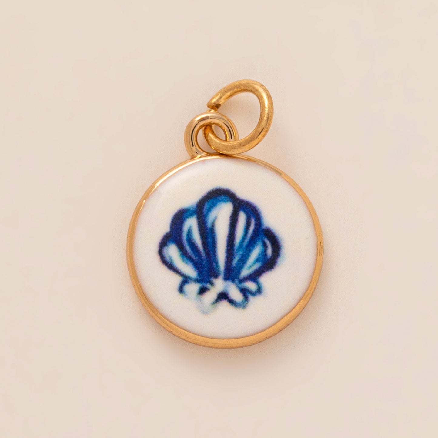 Heart Floral Plated Brass Charm Bar