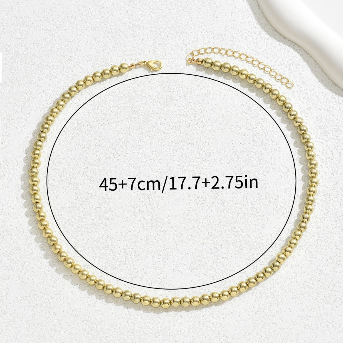 Collana Pendente a U Geometrico Minimalista in Rame Placcato da Donna, Catenina alla Moda per Clavicola