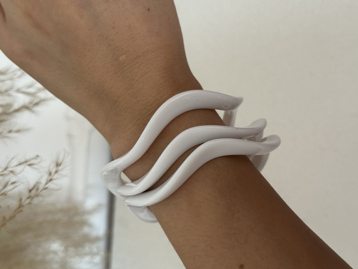 Casual Luxury Geometric Gradient Resin Drip Oil Bracelet