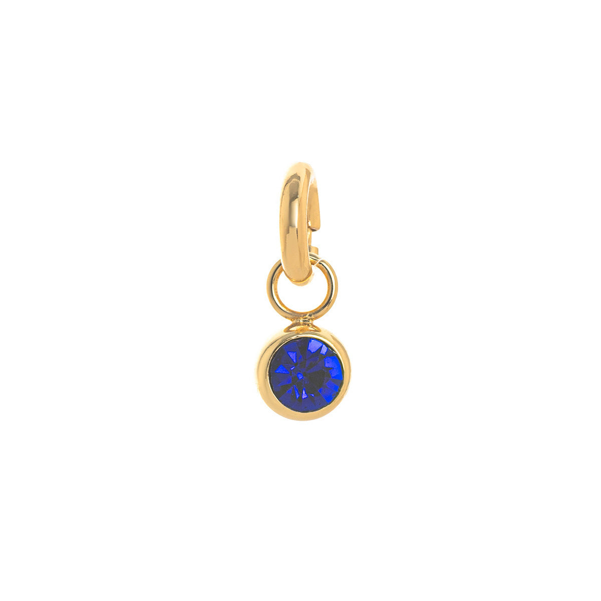 Minimalist Sweet Round Brass Rhinestone Inlay Charm Bar