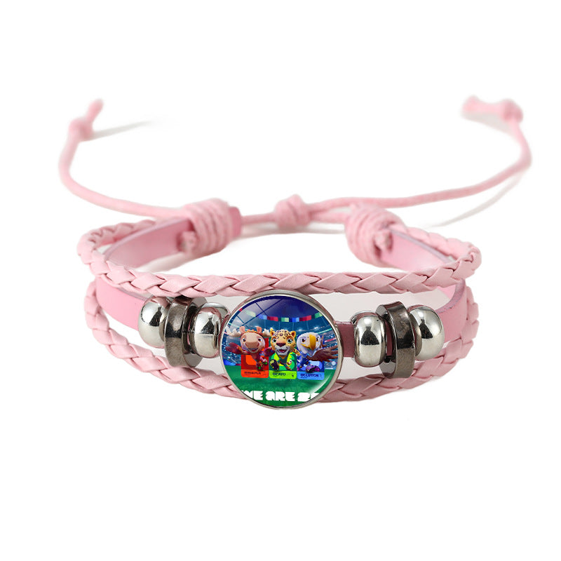 Casual Geometric Plated Leather Bracelet Unisex Fashion Wristband